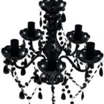lampara de araña color negro