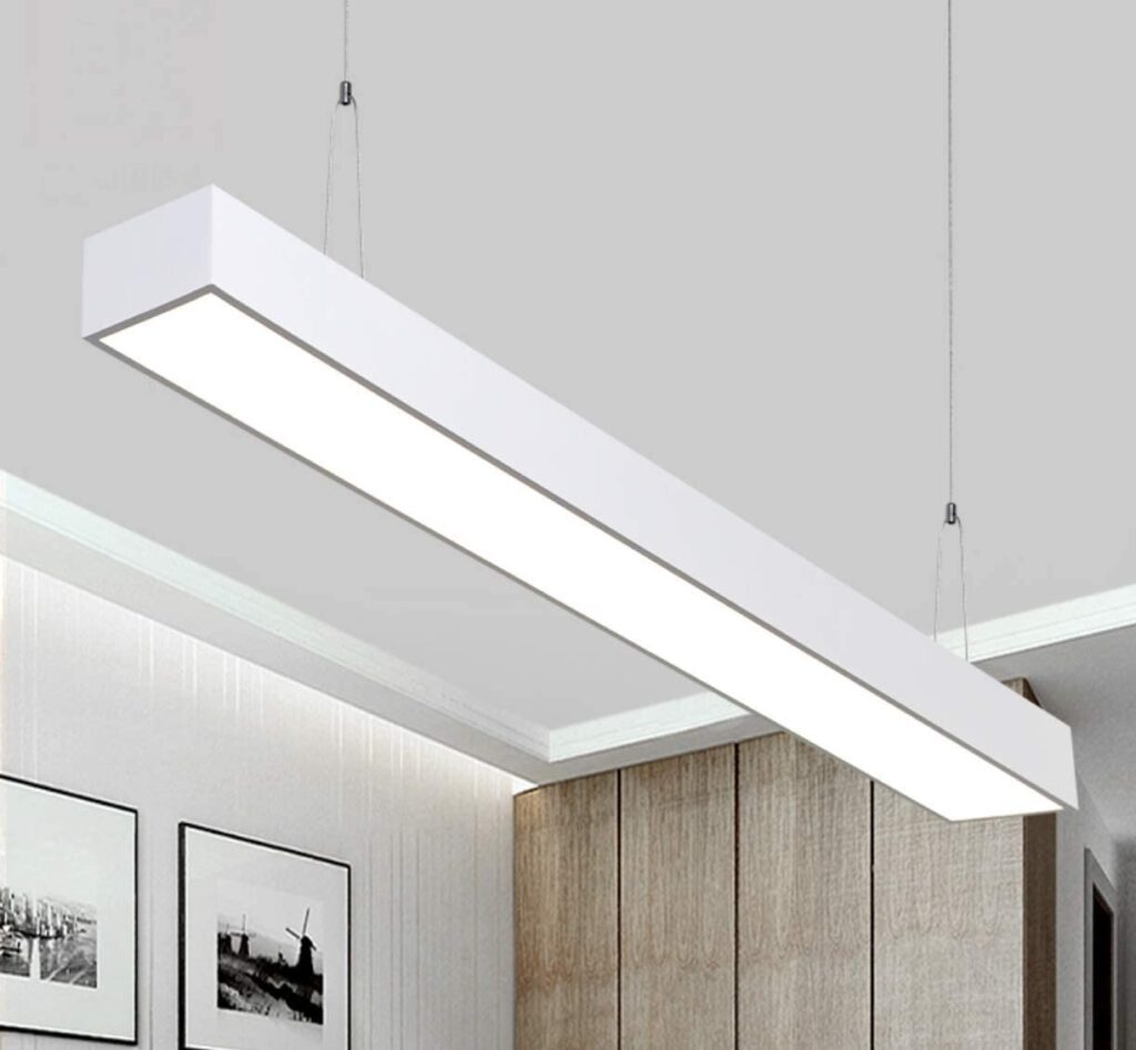 lampara de techo led colgante rectangular